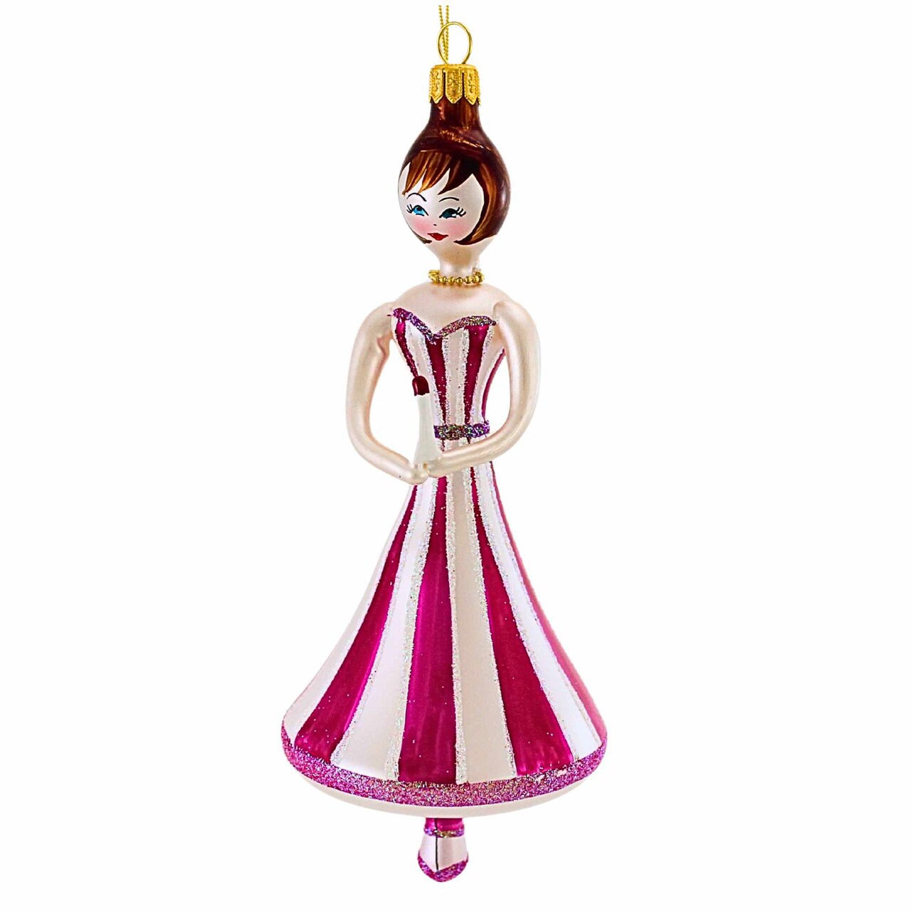 Italian Ornaments 7.25 In Lily Glow Christmas Tree Ornament , Christmas Decor Ballerina Girl Mgd